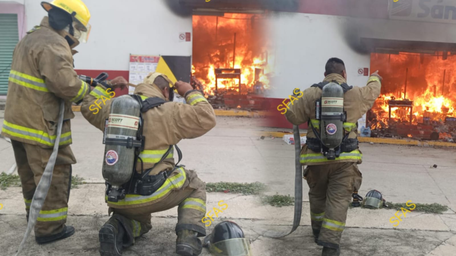 VUELVE EL TERRORISMO AL EDÉN; ASALTAN COMERCIO Y LO INCENDIAN