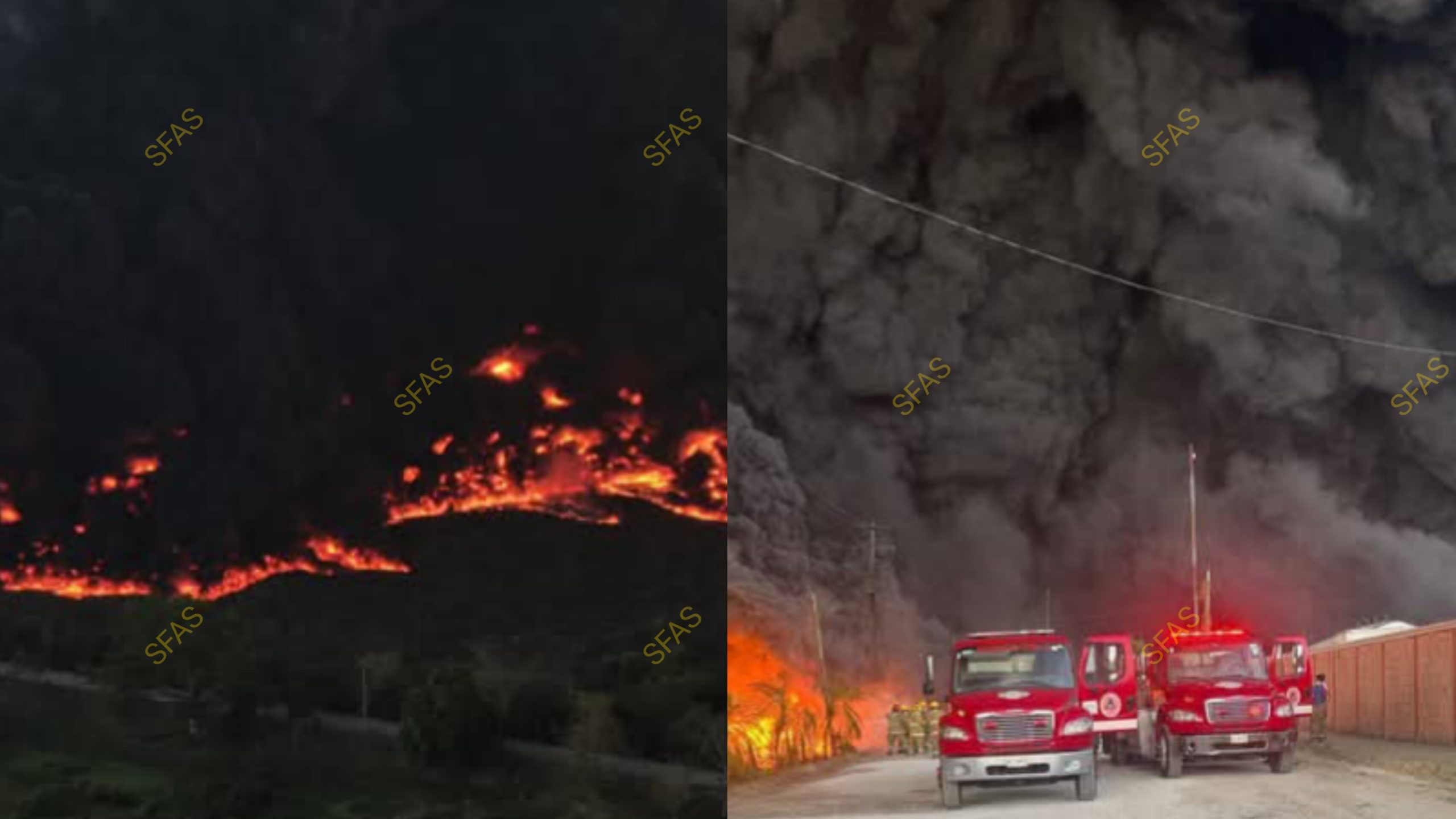 INCENDIO EN BODEGA DE HUACHICOL EN TABASCO HAY 2 DETENIDOS