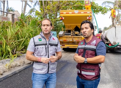 DIEGO CASTAÑÓN TREJO IMPULSA LA REHABILITACIÓN DEL CORREDOR COSTERO EN TULUM