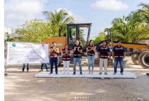 Inició la pavimentación de 1,300 metros lineales.