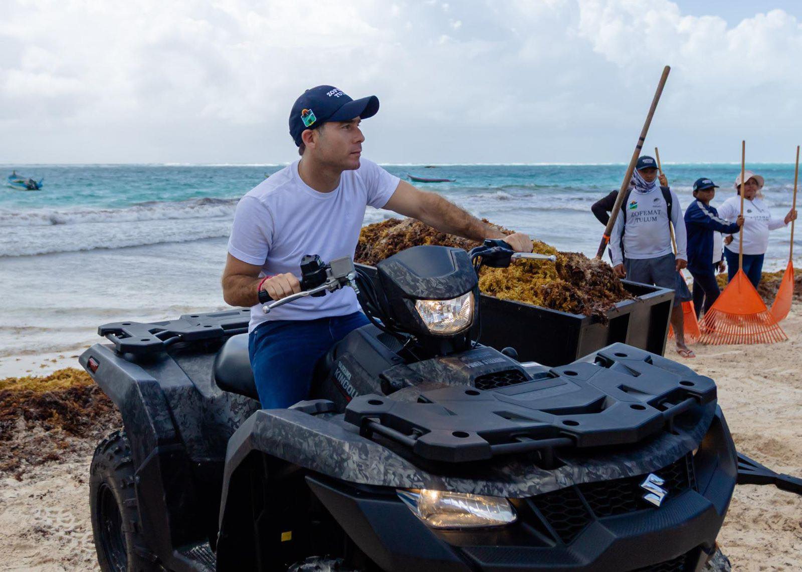 TULUM COMBATE EL SARGAZO CON TRABAJO DIARIO Y COORDINACIÓN INSTITUCIONAL: DIEGO CASTAÑÓN