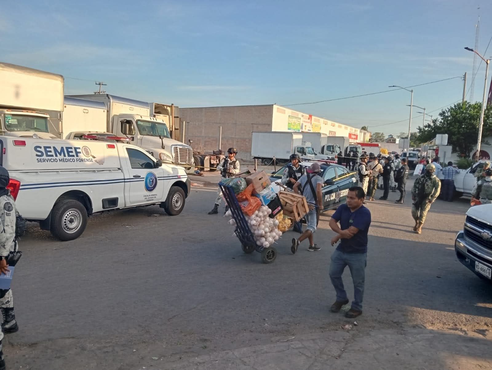 LOS ACRIBILLARON A BALAZOS EN LA CENTRAL DE ABASTOS DE VILLAHERMOSA
