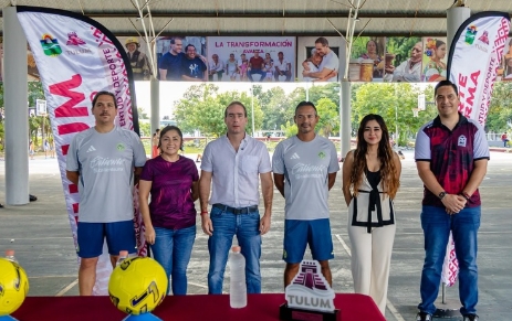 DIEGO CASTAÑÓN IMPULSA VISORIAS DEL CLUB AMÉRICA PARA JÓVENES DE TULUM