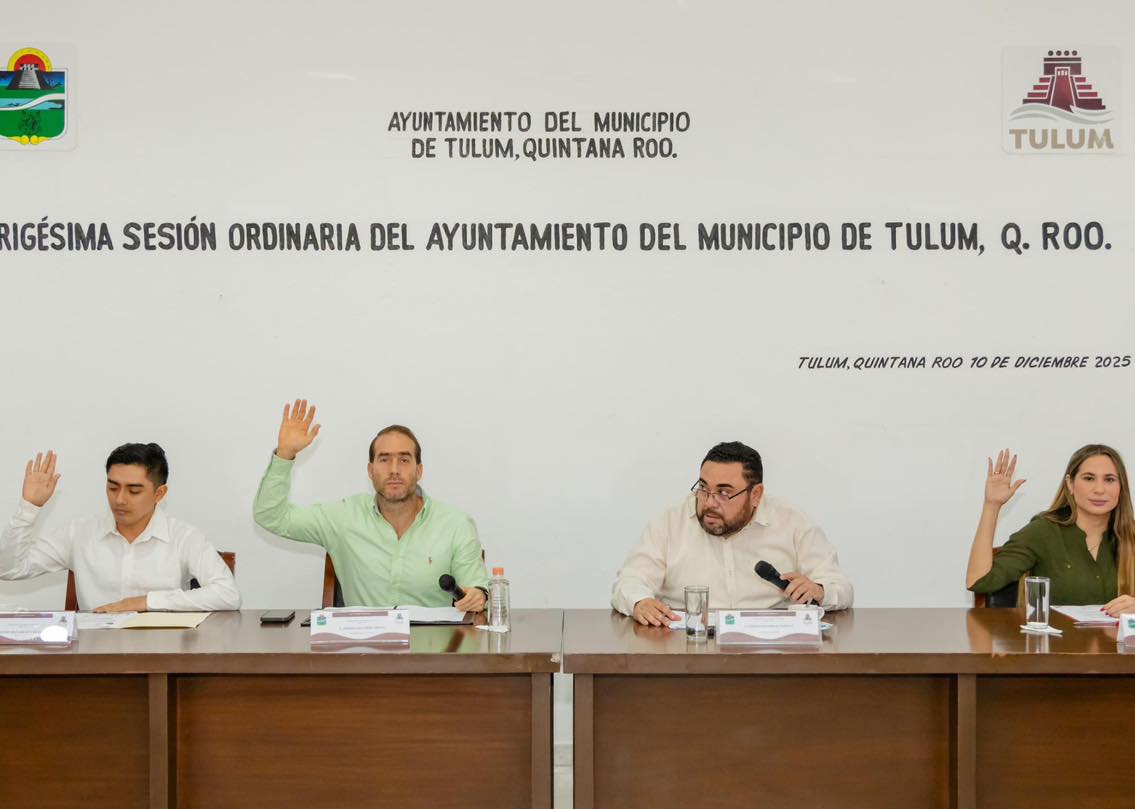 DIEGO CASTAÑÓN IMPULSA APROBACIÓN DE ESTÍMULOS FISCALES Y PRESUPUESTO 2026 EN TULUM