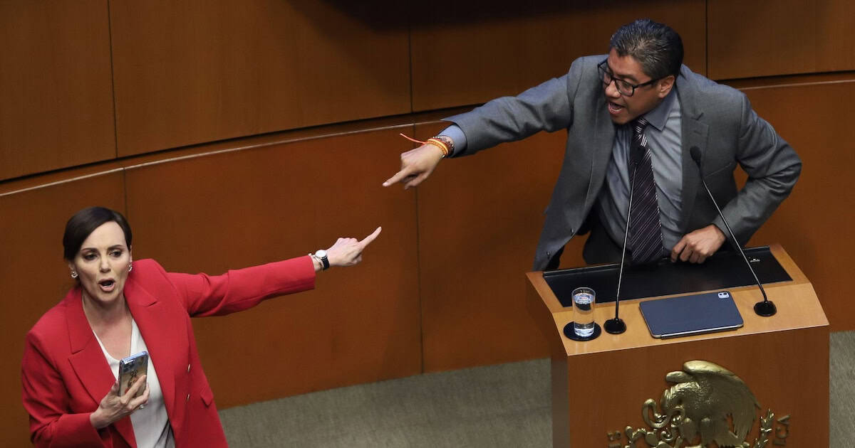 LILLY TÉLLEZ ACUSÓ A SAÚL MONREAL DE NARCO Y EL SENADOR ESTALLÓ EN TRIBUNA A GRITOS