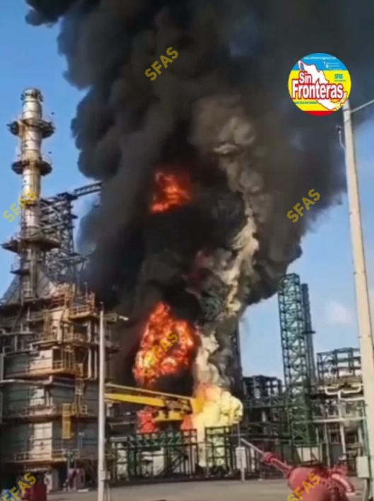 PÁNICO POR OTRO INCENDIO EN LA REFINERÍA OLMECA EN PARAÍSO