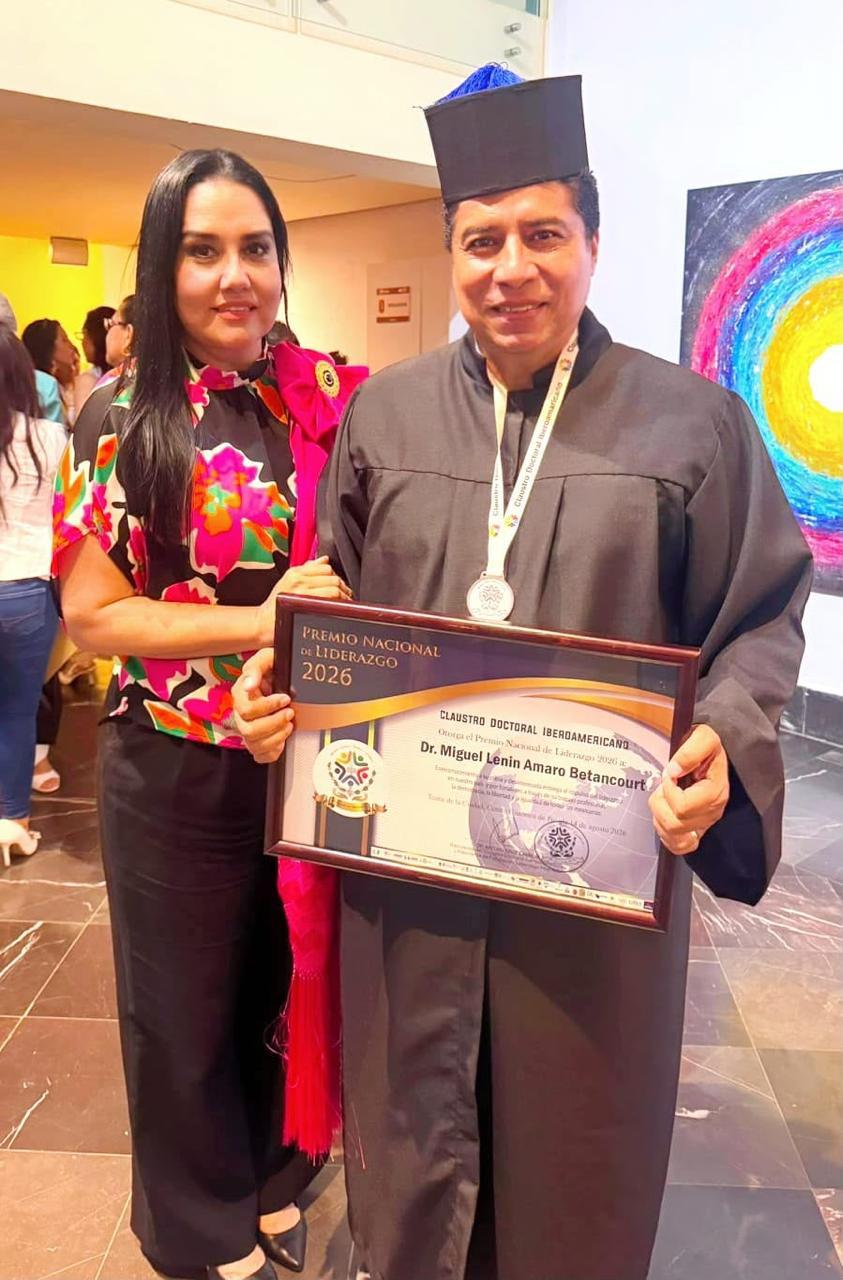 LENIN AMARO BETANCOURT RECIBE EL PREMIO NACIONAL DE LIDERAZGO 2026
