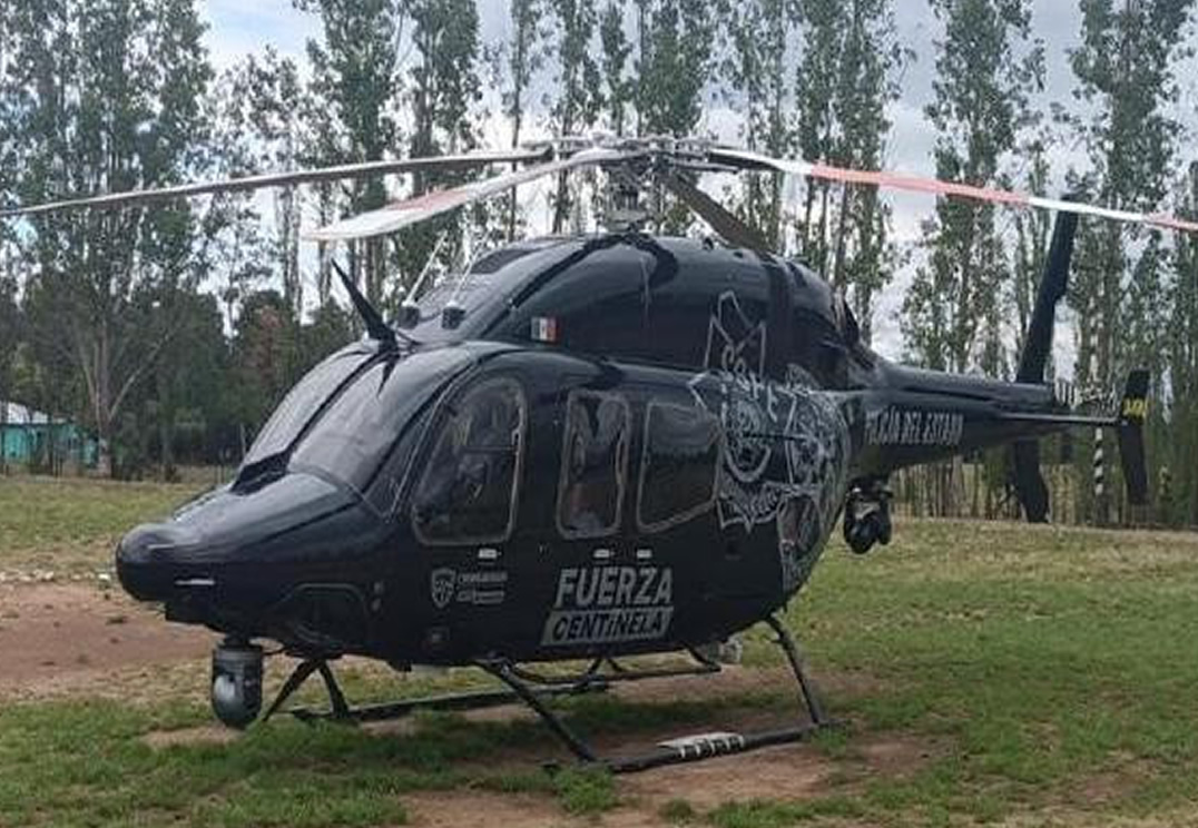 ¡ATACAN A BALAZOS HELICÓPTERO DE SEGURIDAD EN CHIHUAHUA!